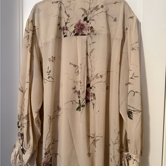 Festi Pleated Ruffle Neck Blouse - Picture 6 of 6